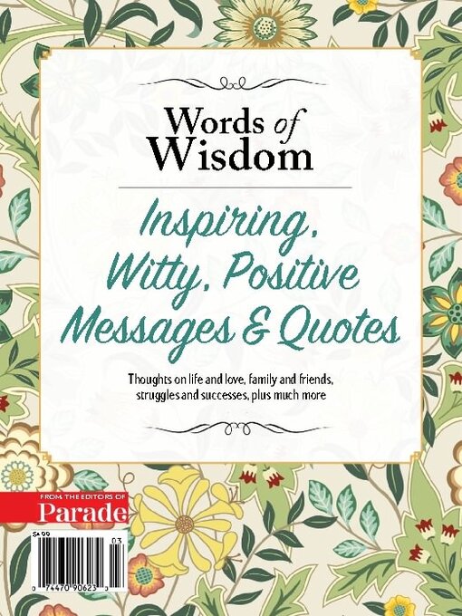 Title details for Words of Wisdom by The Arena Platform, Inc. - Available